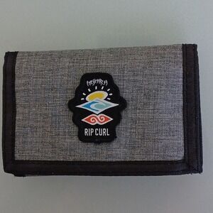 Rip Curl The Search Mens Trifold Wallet Grey Heathered Surf Skate Logo